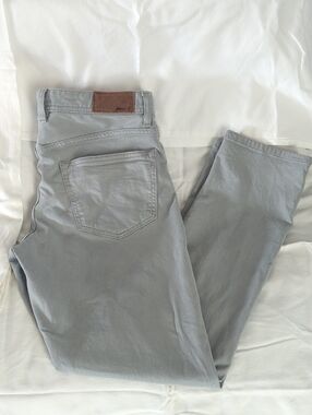 Johnnie-O Hugo 5-Pocket Pants 34x30 Mako Gray JMPA1470 Stretch Twill Chino